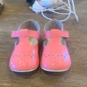 L'Amour Shiny Pink Dress Shoes for Kids
